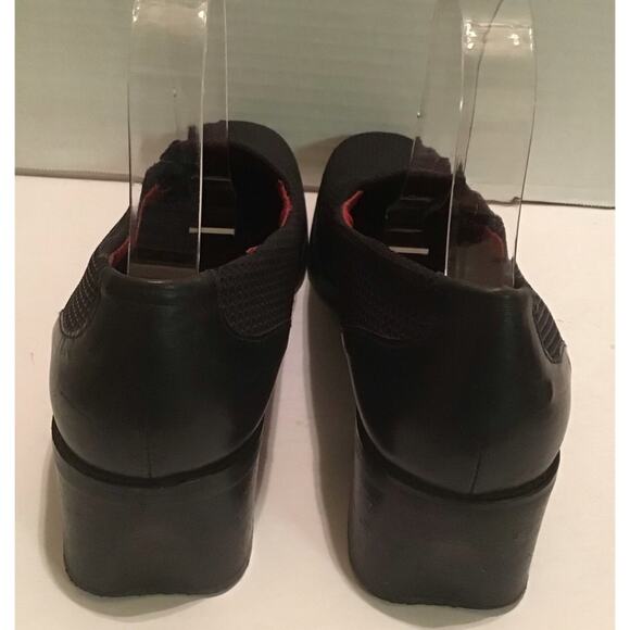 DONALD PLINER BLACK MESH HEEL SLIP ON ANYTIME 11M - Picture 4 of 10